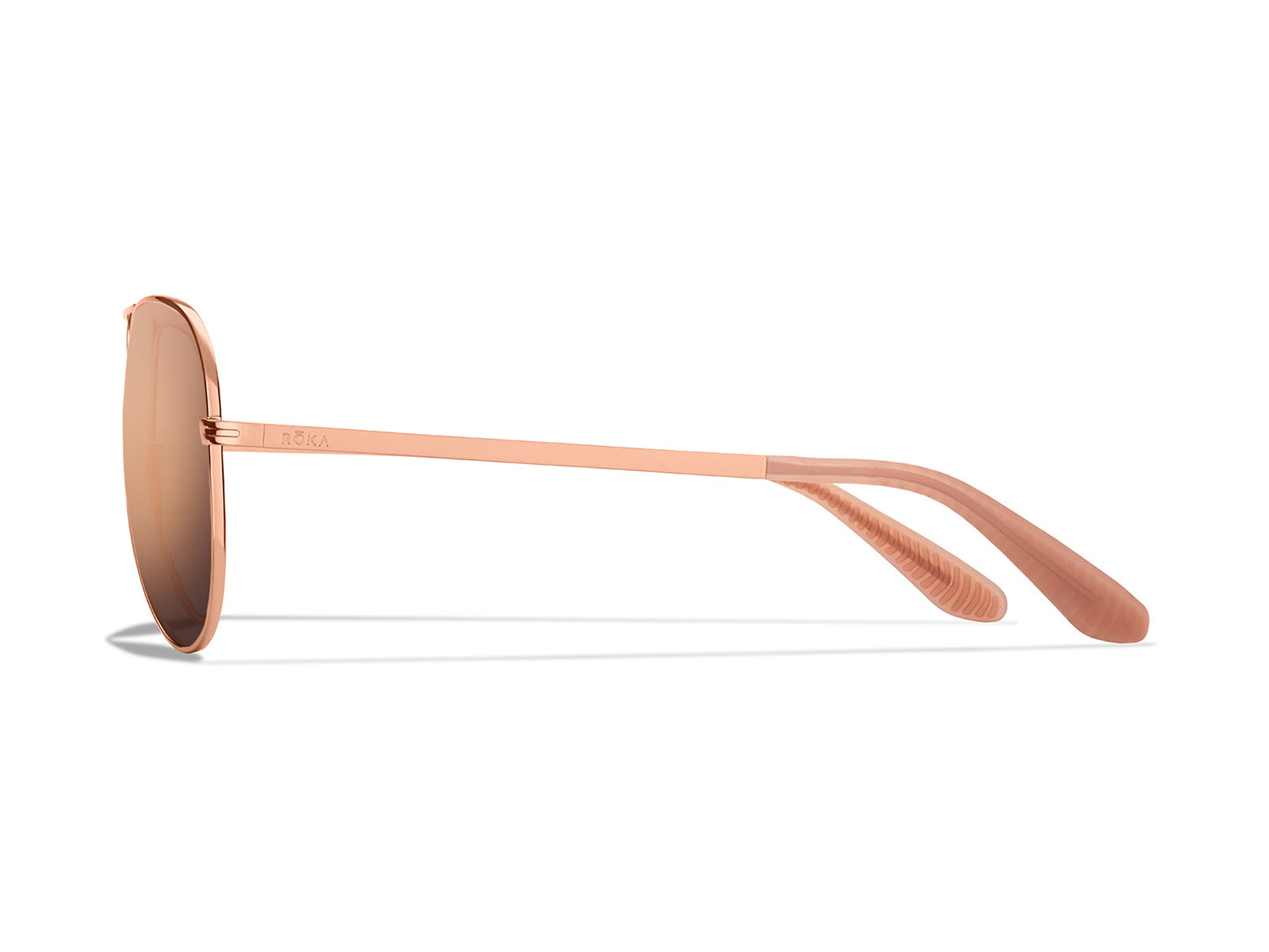  ROKA Phantom Ti Performance Aviator Non-Polarized Sunglasses  for Men and Women - Copper Frame - Rose Gold Mirror Lens Size 57 :  Clothing, Shoes & Jewelry