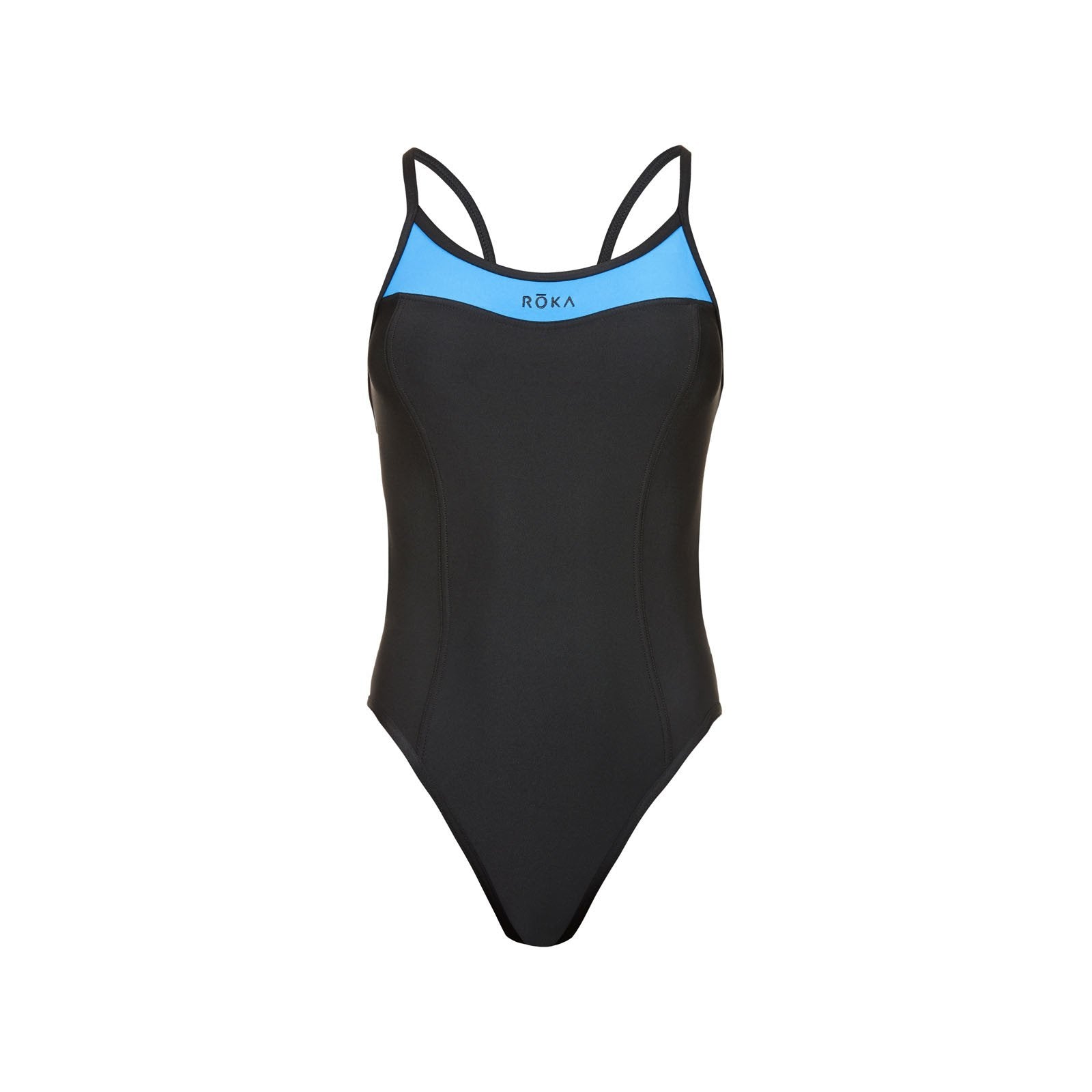 Roka Ironman Womens Size XL 2 Piece Black Swim Suit Bikini Black